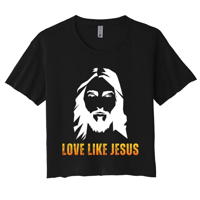 Jesus Christ Christian Faith Belief Women's Crop Top Tee