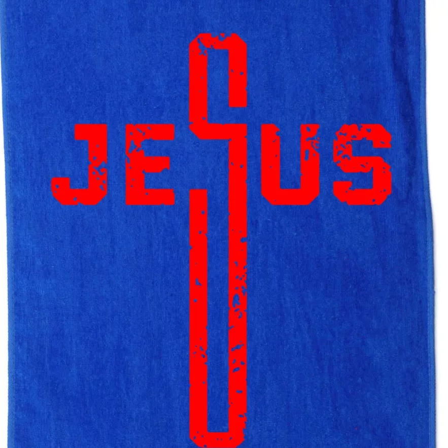 Jesus Cross Christian Religious Platinum Collection Golf Towel