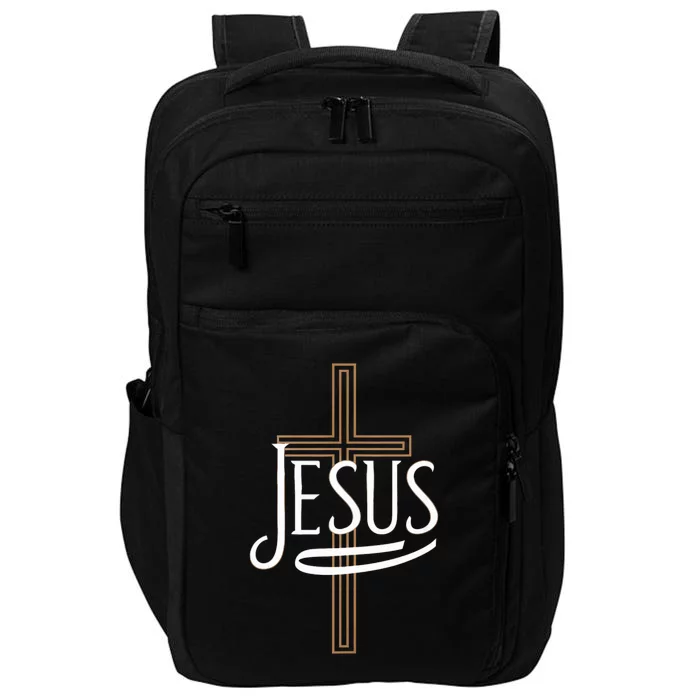 Jesus Cross Crucifixion Religion Christianity Christ Faith Impact Tech Backpack