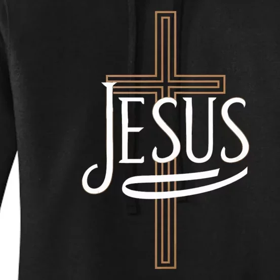 Jesus Cross Crucifixion Religion Christianity Christ Faith Women's Pullover Hoodie