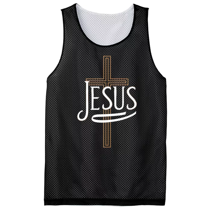 Jesus Cross Crucifixion Religion Christianity Christ Faith Mesh Reversible Basketball Jersey Tank