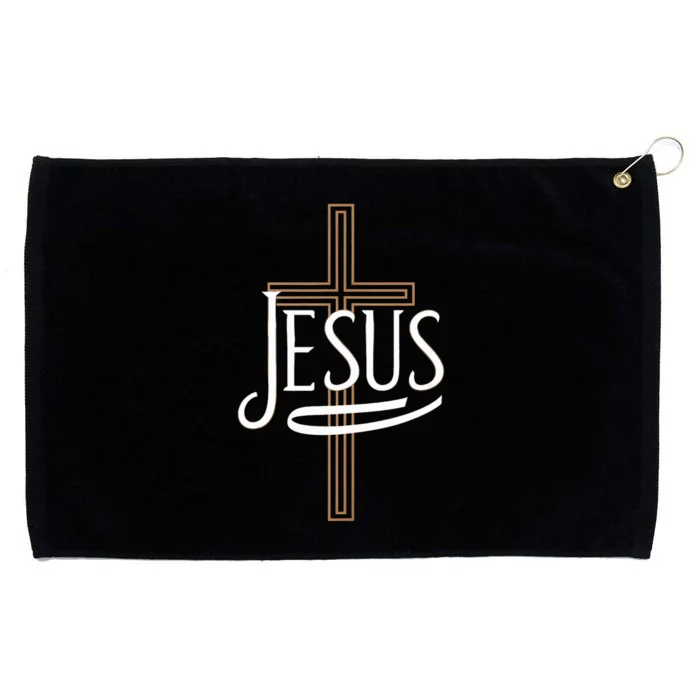 Jesus Cross Crucifixion Religion Christianity Christ Faith Grommeted Golf Towel