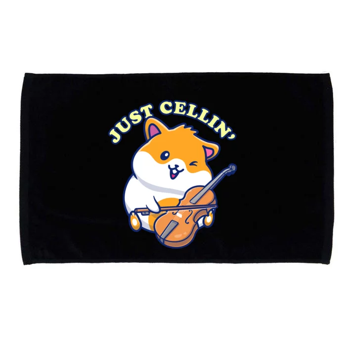 Just Cellin' Cello House Pets Hamster Cool Gift Microfiber Hand Towel