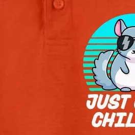 Just Chin Chillin Funny Chinchilla Lovers Kawaii Chinchillin Dry Zone Grid Performance Polo