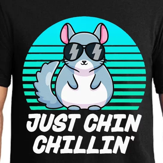 Just Chin Chillin Funny Chinchilla Lovers Kawaii Chinchillin Pajama Set