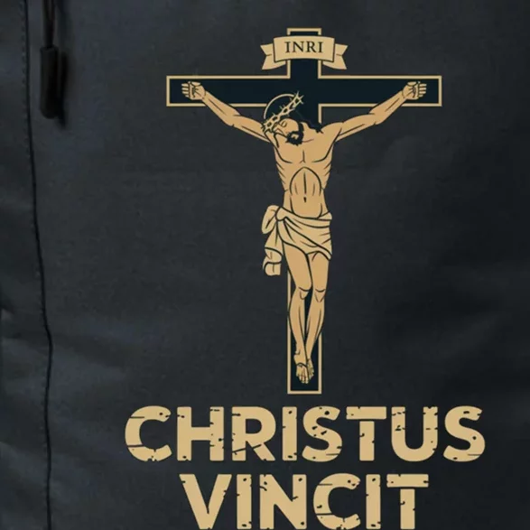 Jesus Christ Catholic Crucifix Latin Funny Gift Daily Commute Backpack