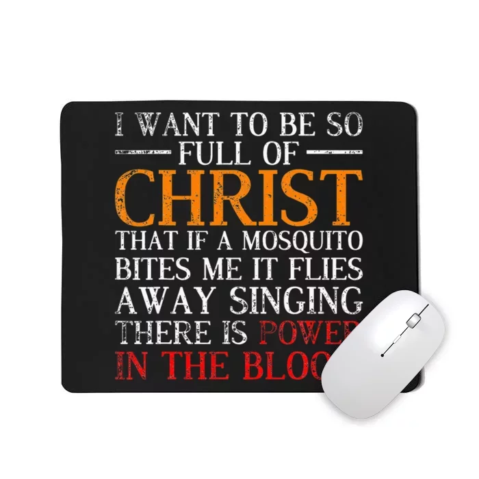 Jesus Christ Devotee Christian Gift Holy Funny Bible Prayer Mousepad