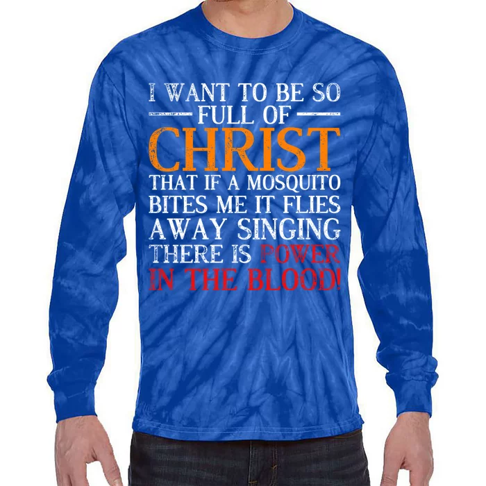 Jesus Christ Devotee Christian Gift Holy Funny Bible Prayer Gift Tie-Dye Long Sleeve Shirt