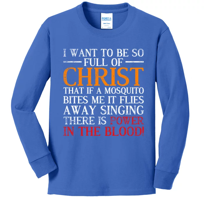 Jesus Christ Devotee Christian Gift Holy Funny Bible Prayer Gift Kids Long Sleeve Shirt