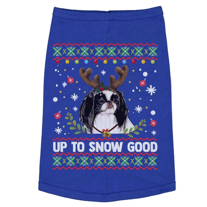 Japanese Chin Dog Reindeer Ugly Christmas Sweater Cool Gift Doggie Tank