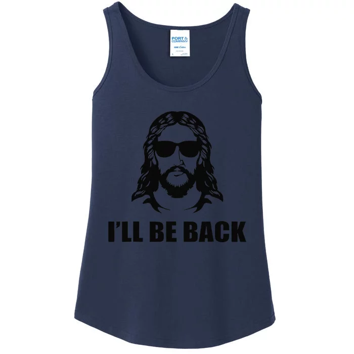 Jesus Christ Design I´ll Be Back Jesus Ladies Essential Tank