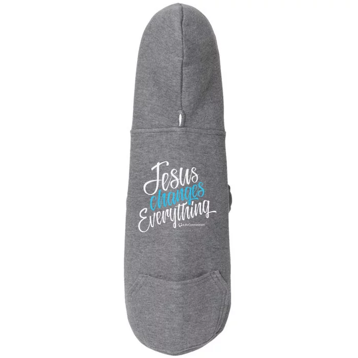 Jesus Changes Everything Premium Gift Doggie 3-End Fleece Hoodie