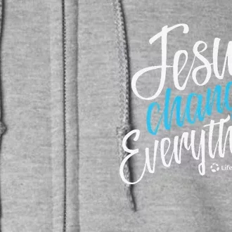 Jesus Changes Everything Premium Gift Full Zip Hoodie