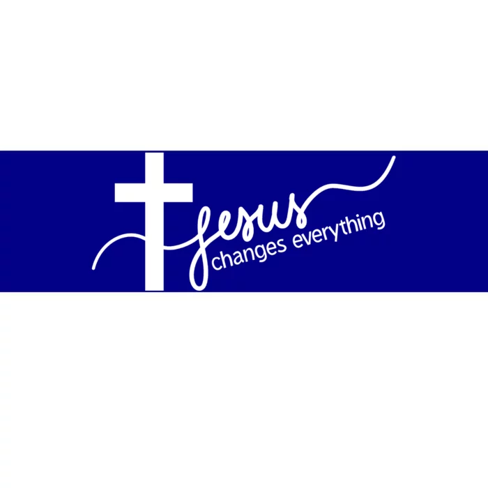 Jesus Changes Everything Cross Bumper Sticker