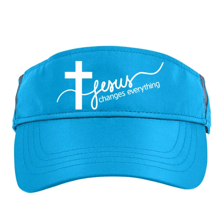 Jesus Changes Everything Cross Adult Drive Performance Visor