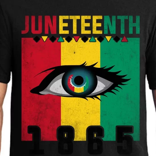 Juneteenth Celebration Eye Black History African American Gift Pajama Set