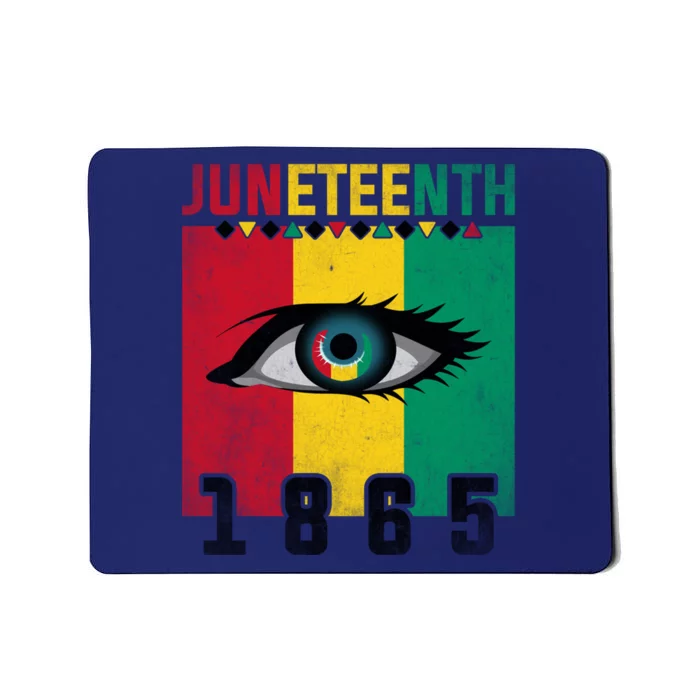 Juneteenth Celebration Eye Black History African American Gift Mousepad