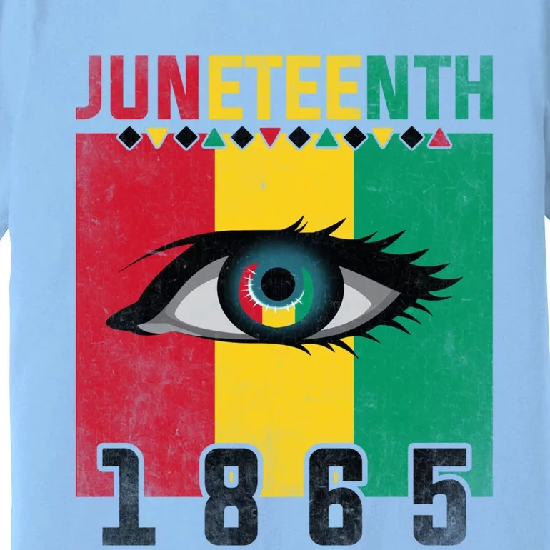 Juneteenth Celebration Eye Black History African American Gift Premium T-Shirt