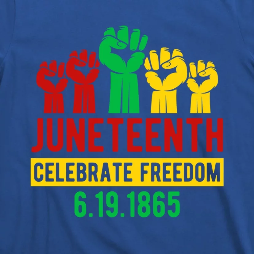 Juneteenth Celebrating Freedom Black History Black Great Gift T-Shirt