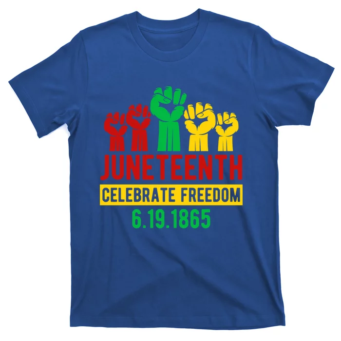 Juneteenth Celebrating Freedom Black History Black Great Gift T-Shirt