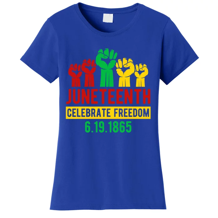 Juneteenth Celebrating Freedom Black History Black Great Gift Women's T-Shirt