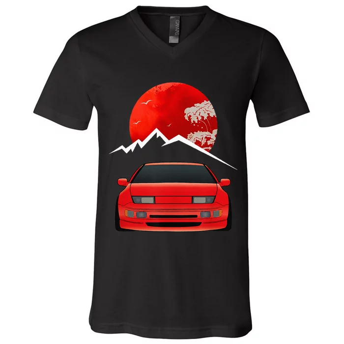 JDM Car Fairlady Z 300zx Z32 Graphic V-Neck T-Shirt