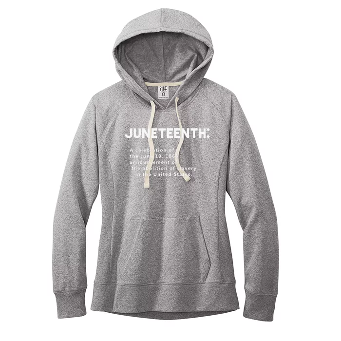 Juneteenth Celebrates Freedom Black African American History Women's Fleece Hoodie