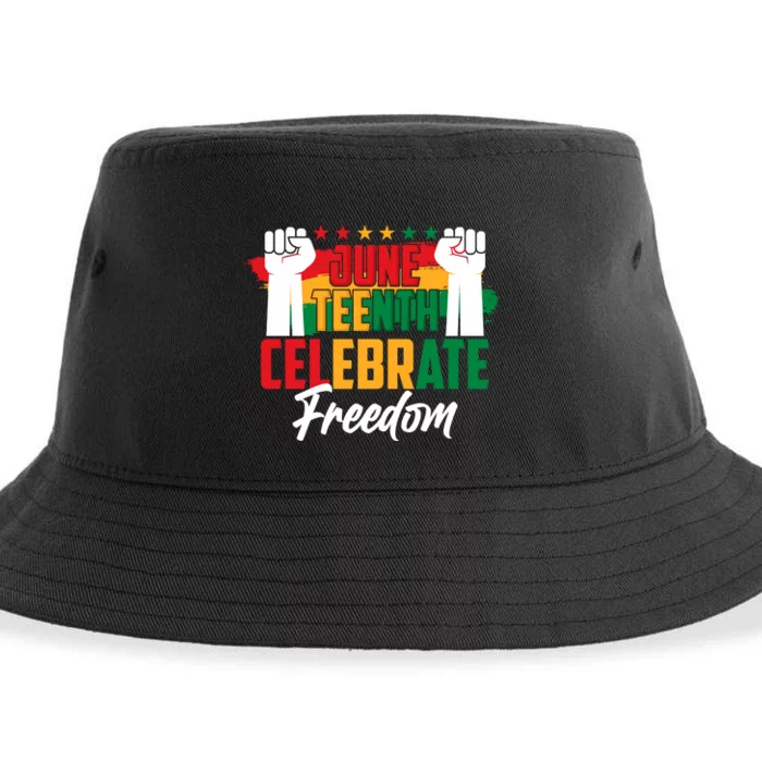 Juneteenth Celebrate Freedom Graphic Sustainable Bucket Hat