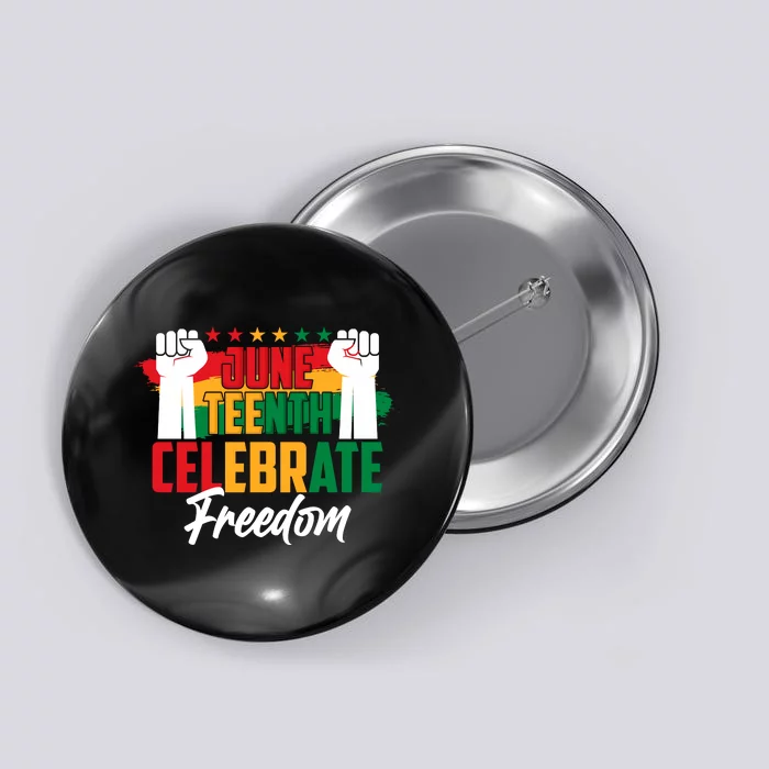 Juneteenth Celebrate Freedom Graphic Button