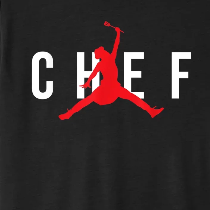 Jumping Chef Funny Cooking Lover Restaurant Chef Cook ChromaSoft Performance T-Shirt