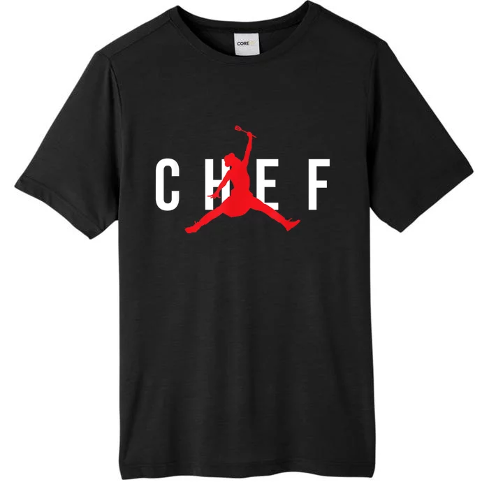 Jumping Chef Funny Cooking Lover Restaurant Chef Cook ChromaSoft Performance T-Shirt