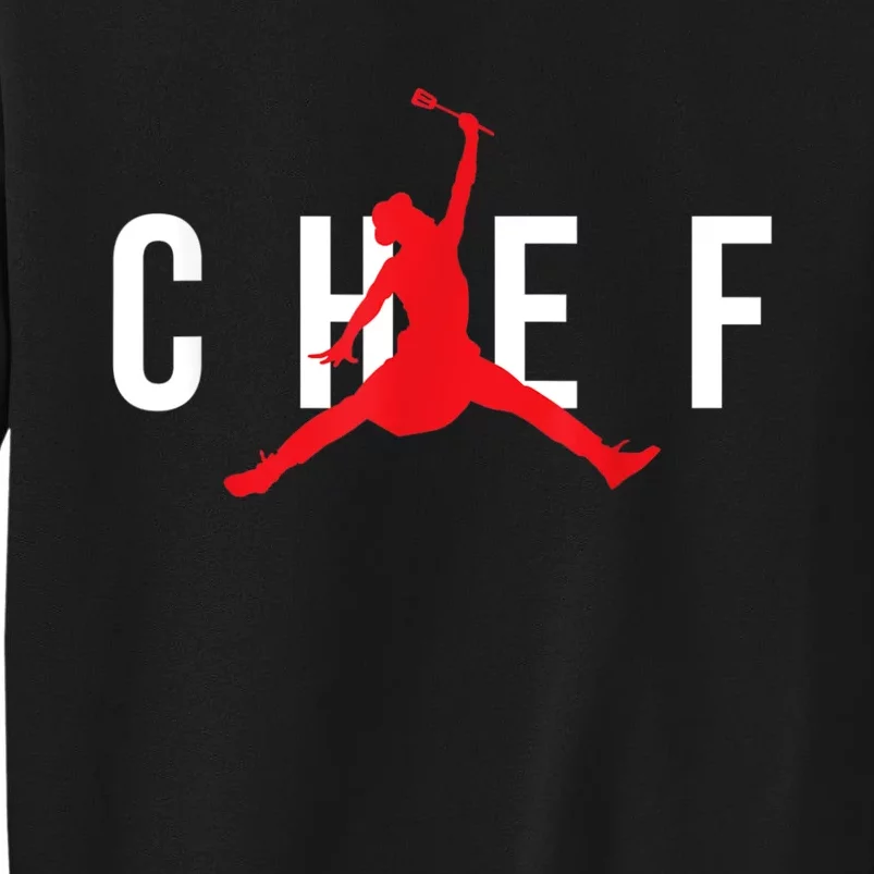 Jumping Chef Funny Cooking Lover Restaurant Chef Cook Tall Sweatshirt