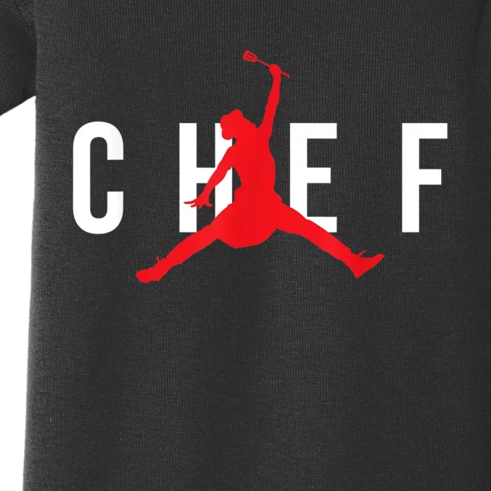 Jumping Chef Funny Cooking Lover Restaurant Chef Cook Baby Bodysuit