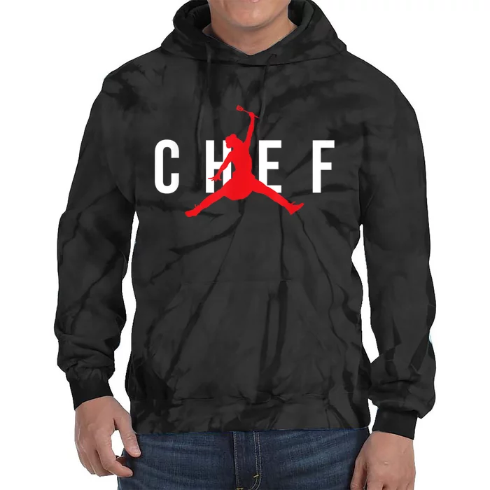 Jumping Chef Funny Cooking Lover Restaurant Chef Cook Tie Dye Hoodie