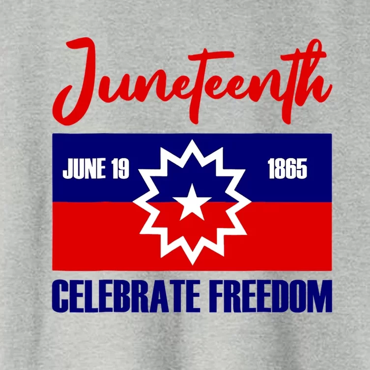 Juneteenth Celebrate Freedom Red White Blue Free Black Slave Women's Crop Top Tee