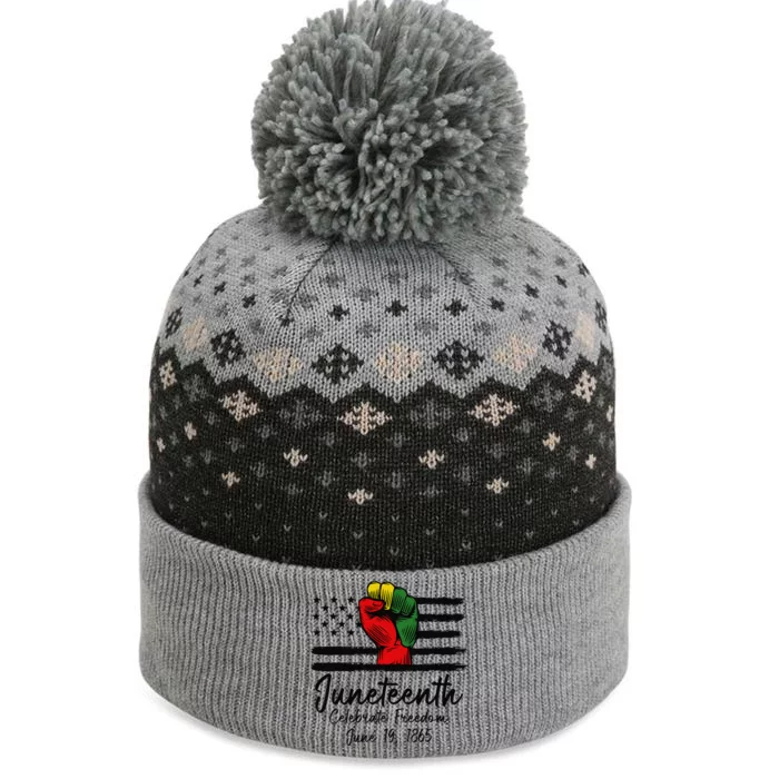 Juneteenth Celebrate Freedom June 19th Black History 1865 The Baniff Cuffed Pom Beanie