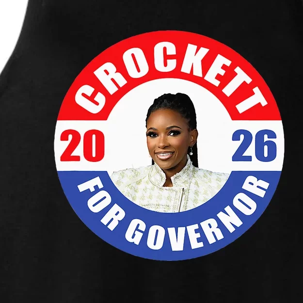 Jasmine Crockett For Democrat Texas Governor 2026 Vote Blue Ladies Tri-Blend Wicking Tank