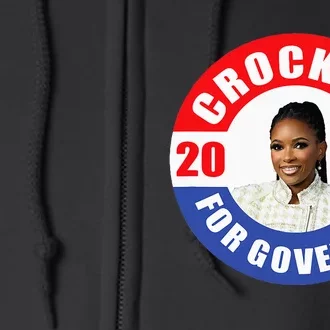 Jasmine Crockett For Democrat Texas Governor 2026 Vote Blue Full Zip Hoodie