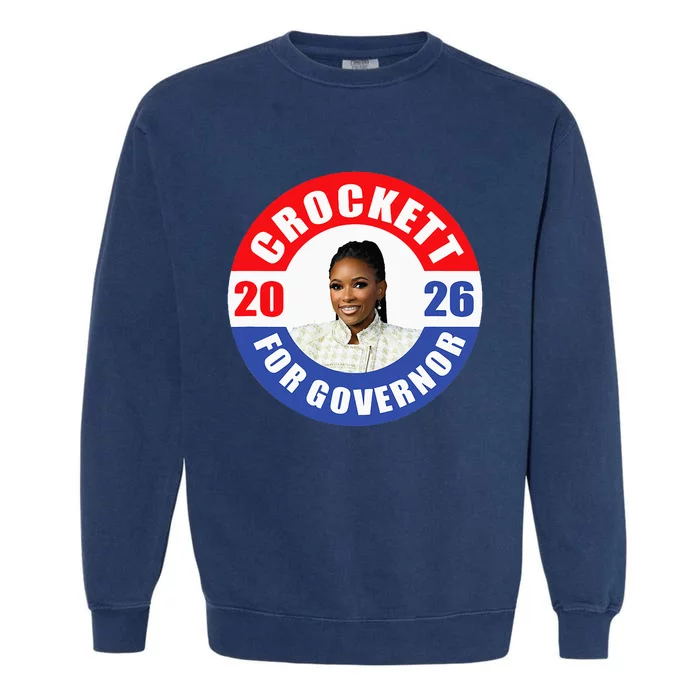 Jasmine Crockett For Democrat Texas Governor 2026 Vote Blue Garment-Dyed Sweatshirt