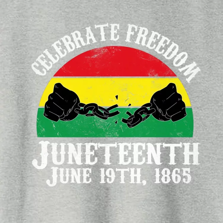 Junenth Celebrate Freedom June 19th 1865 Gift Women's Crop Top Tee