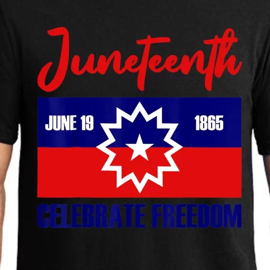 Juneteenth Celebrate Freedom Red White Blue Free Black Slave Pajama Set