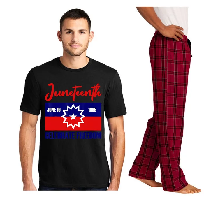 Juneteenth Celebrate Freedom Red White Blue Free Black Slave Pajama Set