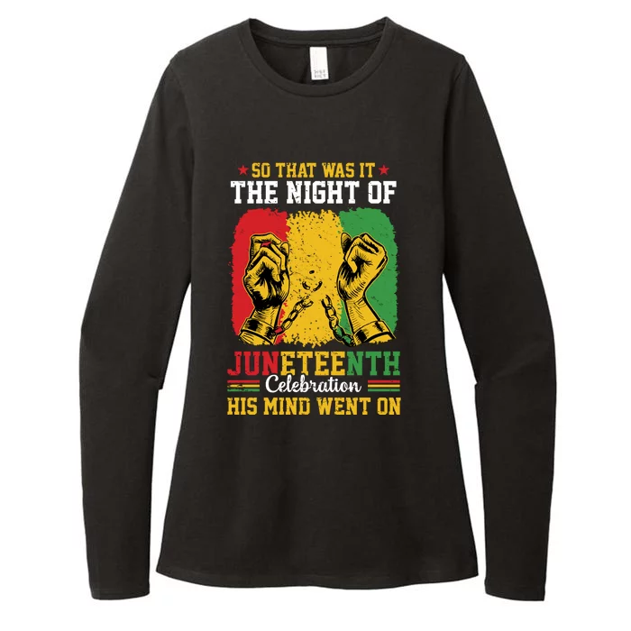 Juneteenth Celebration Freedom Graphic Womens CVC Long Sleeve Shirt