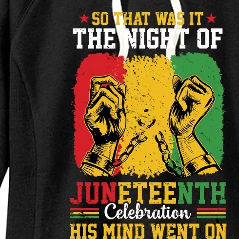 Juneteenth Celebration Freedom Graphic Women's Fleece Hoodie