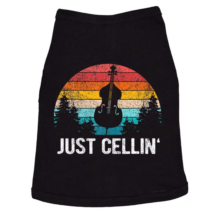 Just Cellin Funny Cello Cellist Orchestra Musician Doggie Tank