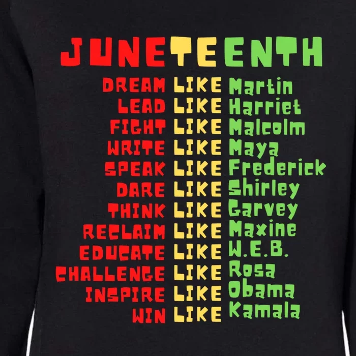 Juneteenth Celebrate Freedom Black Fun Gift Womens California Wash Sweatshirt