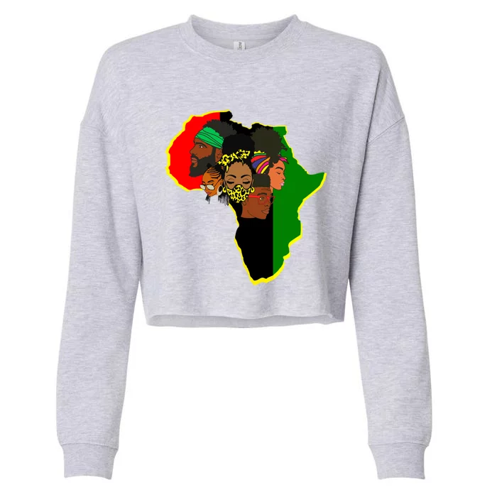 Juneteenth Celebrate Freedom Dad Mom Gift Cropped Pullover Crew