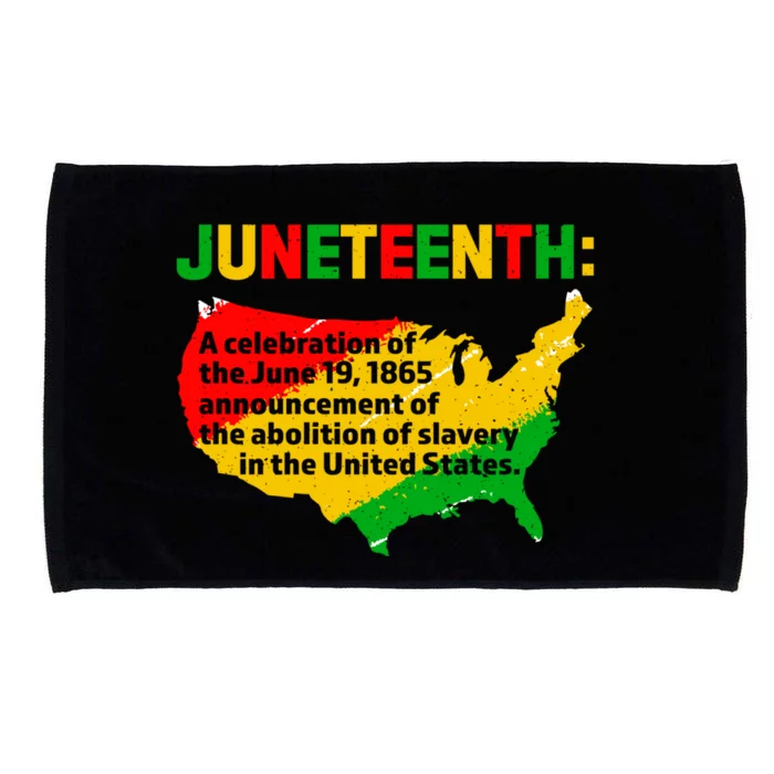 Juneteenth Celebrates Freedom Day African Pride American Gift Microfiber Hand Towel