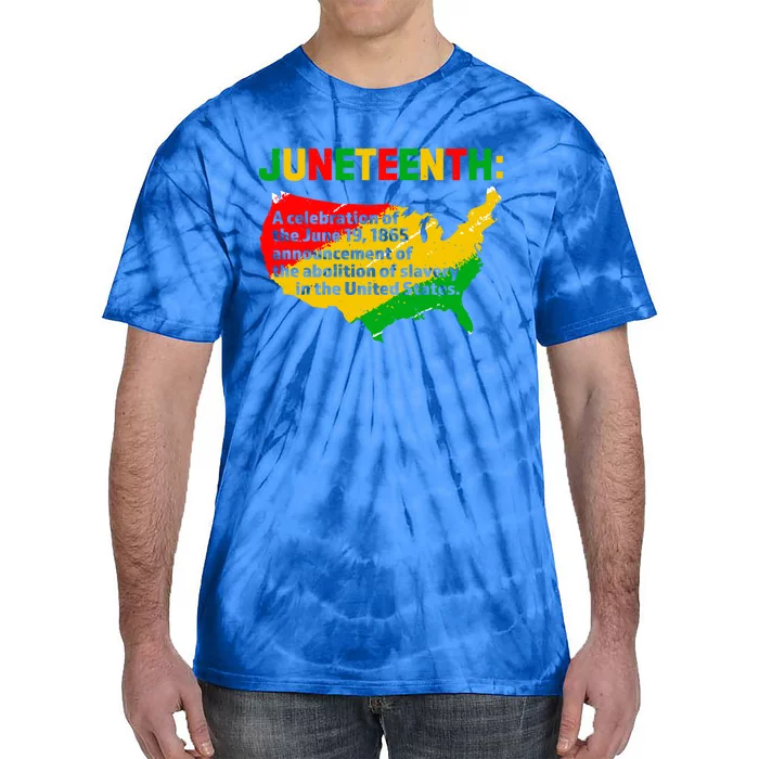 Juneteenth Celebrates Freedom Day African Pride American Gift Tie-Dye T-Shirt