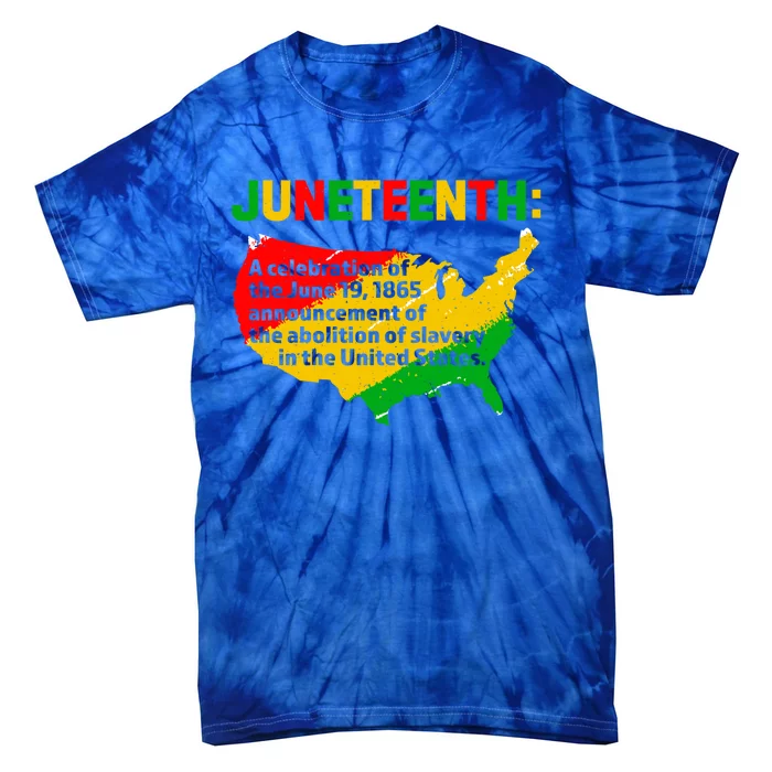 Juneteenth Celebrates Freedom Day African Pride American Gift Tie-Dye T-Shirt